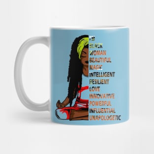 I'm black woman beautiful magic intelligent..black queen gift Mug